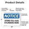 Signmission Store Full Gas Cylinders Here OSHA Notice Sign, Plastic, 10in W x 7in L, 2PK OS-2PACK-NS-P-710-L-16631 - alternate 5